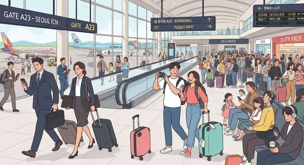 비즈니스 출장과 휴가의 경계가 사라진다...변화하는 여행 트렌드와 공항 광고 가치 상승