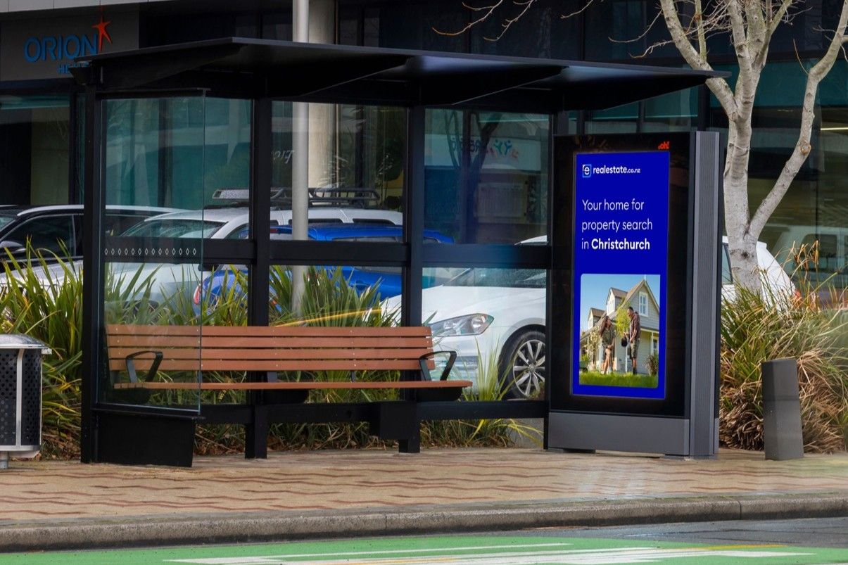 oOh!media launches New Zealand’s first LED bus shelter network in Christchurch
