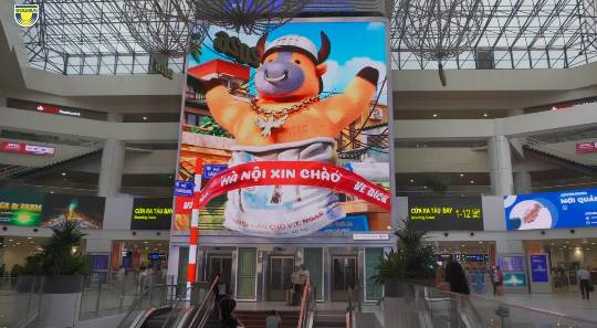 베트남 하노이 관문 노이바이공항, 대형 DOOH '미디어 타워 오픈