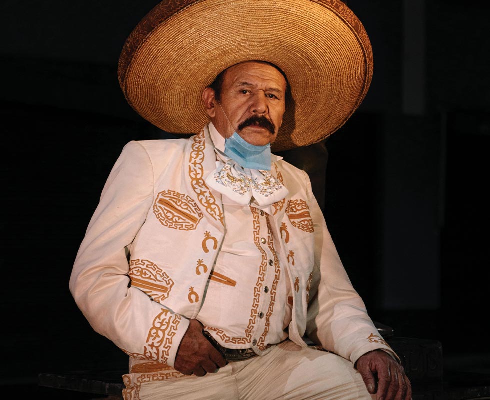 Ignacio Marcial has sung in Plaza Garibaldi for 46 years. He recorded several albums in his heyday in the 1970s and ’80s. Today he spends most of his time in his hometown, about three hours from Mexico City, and returns to the plaza every weekend to look for customers who will request a song.