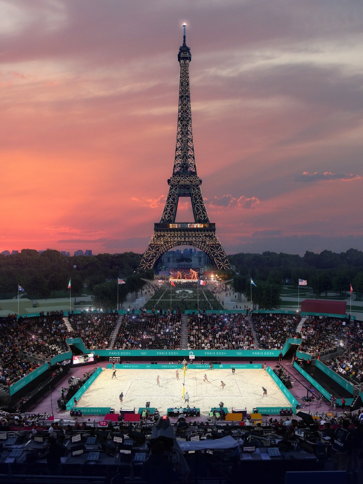 Beach volleyball and para football venues at the Paris 2024 Olympics, Eiffel Tower Stadium