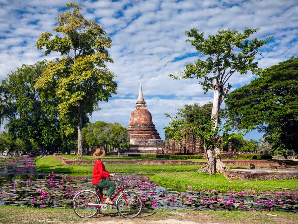 Loy Krathong Festival in Sukhothai, Thailand