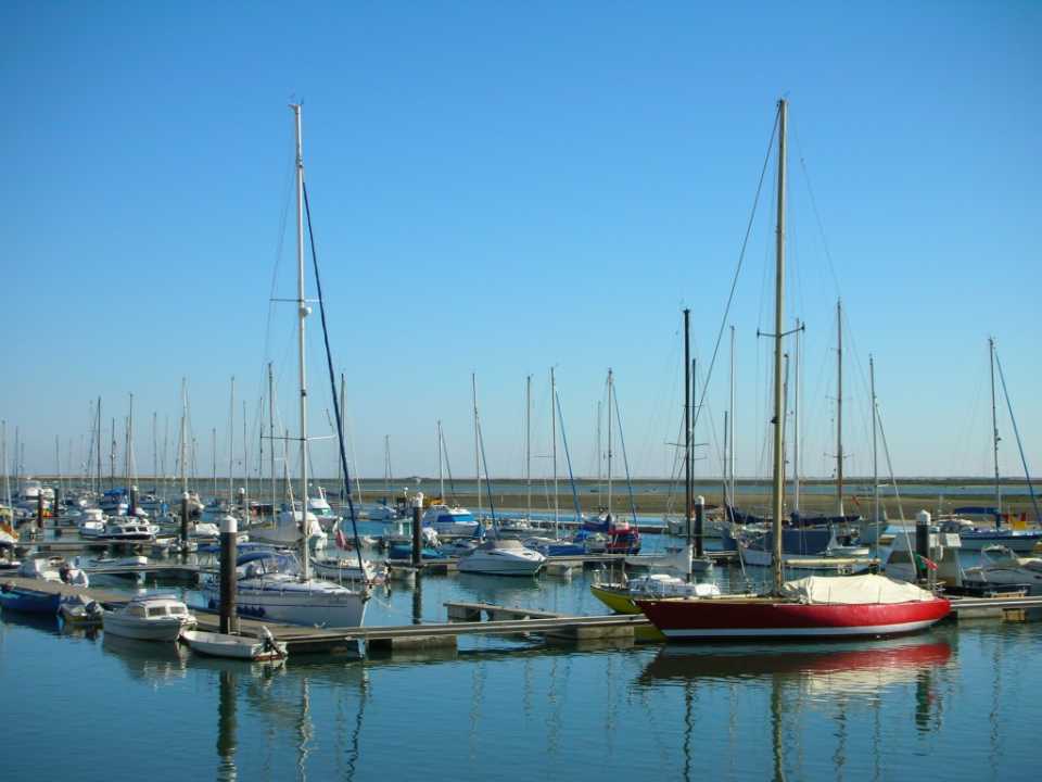 The waterfront in Olhão, Portugal