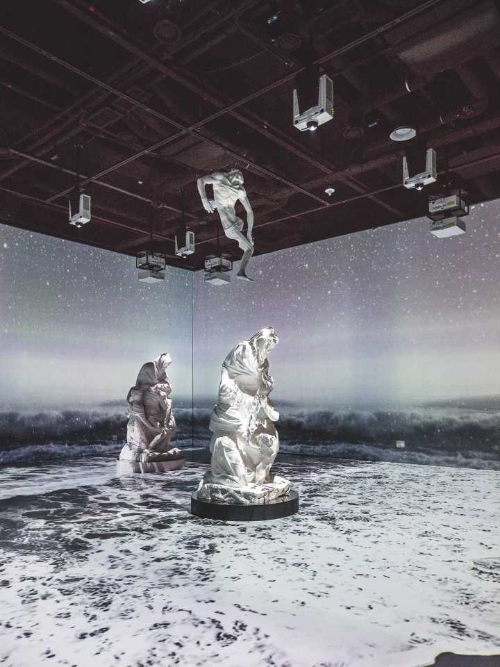 광주 미디어아트플랫폼의 전시 전경