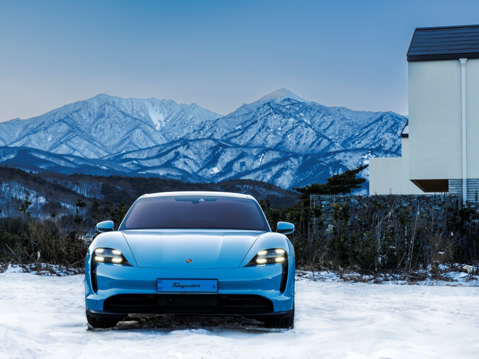 A Sustainable Road Trip Through Goseong with the Porsche Taycan 4S