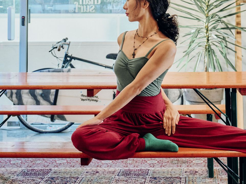 신아로미의 요가장면