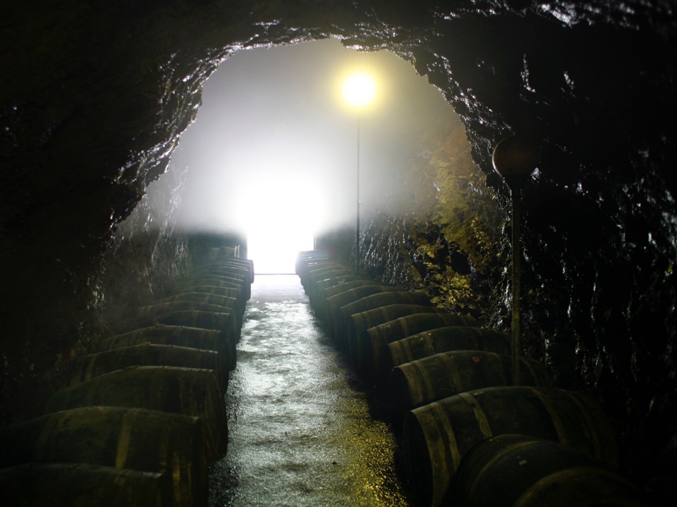 A cave wine cellar in Yeongdong, Chungcheongbuk-do.