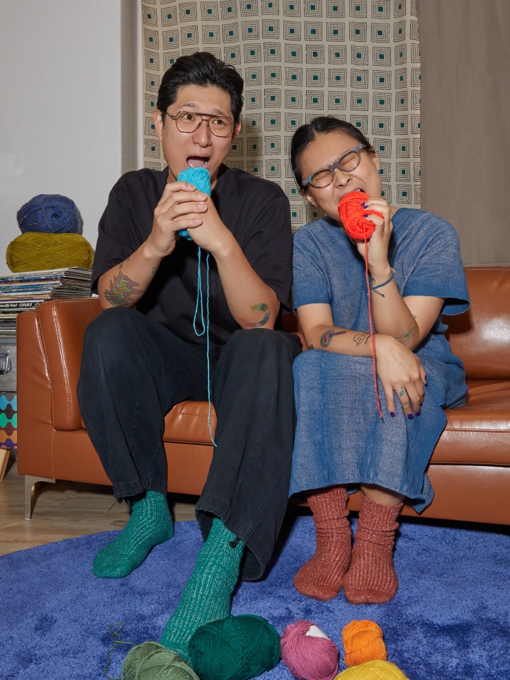 Boktae and Hangun of the band Sun-gwa-young