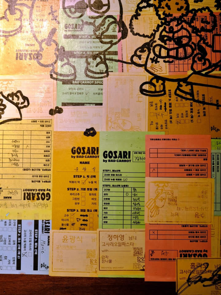 Gosari Express, a vegetarian restaurant located in Jungang Market in Sindang-dong