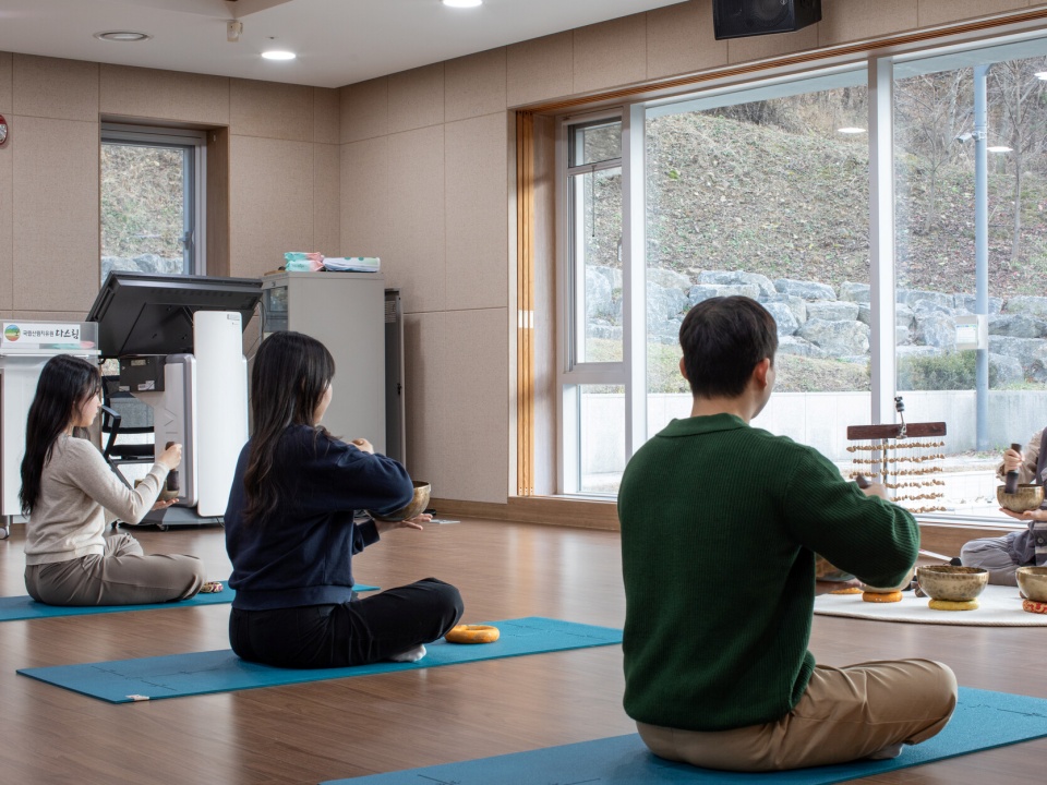 경북 영주 국립산림치유원 프로그램 싱잉볼