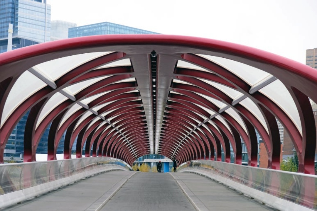 보우강(Bow River) 캘거리 다리