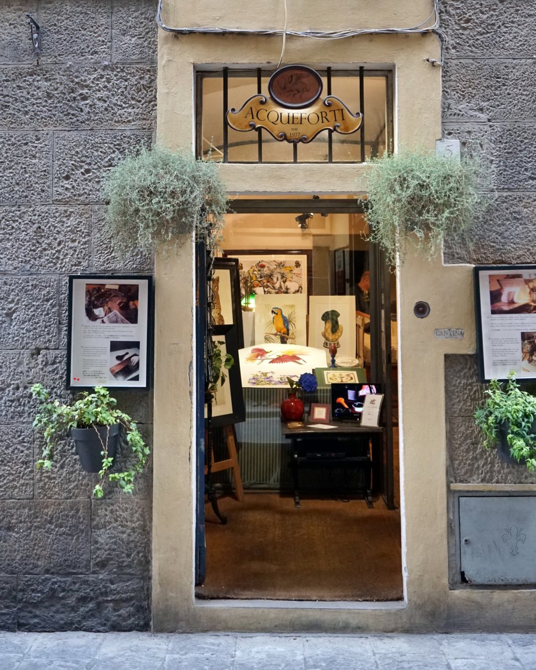 L’ippogrifo Stampe d’Arte, a small gallery and shop specializing in prints