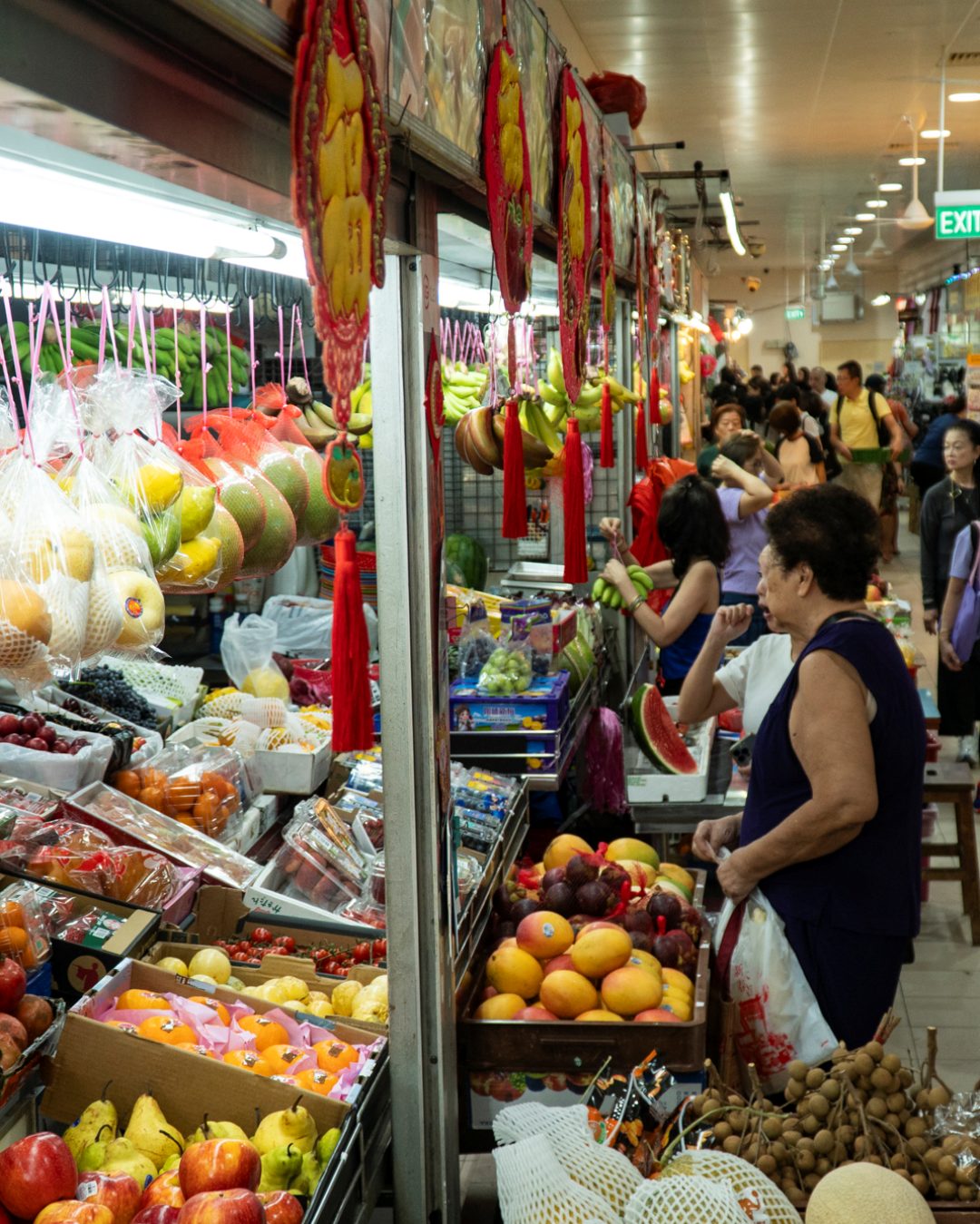 A hawker centre in Singapore