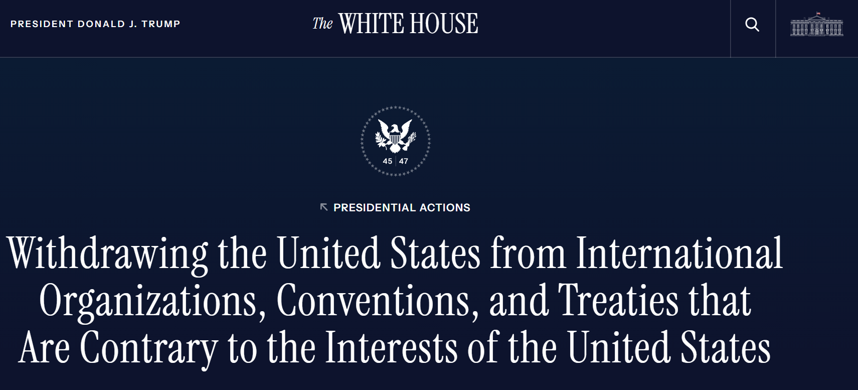 트럼프, 유엔기후변화협약 탈퇴 지시…기후 대응 체계 흔들리나