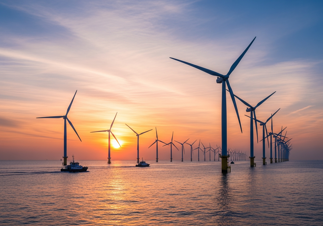 순수 국내자본 첫 해상풍력…신안우이 390MW 발전단지 착공
