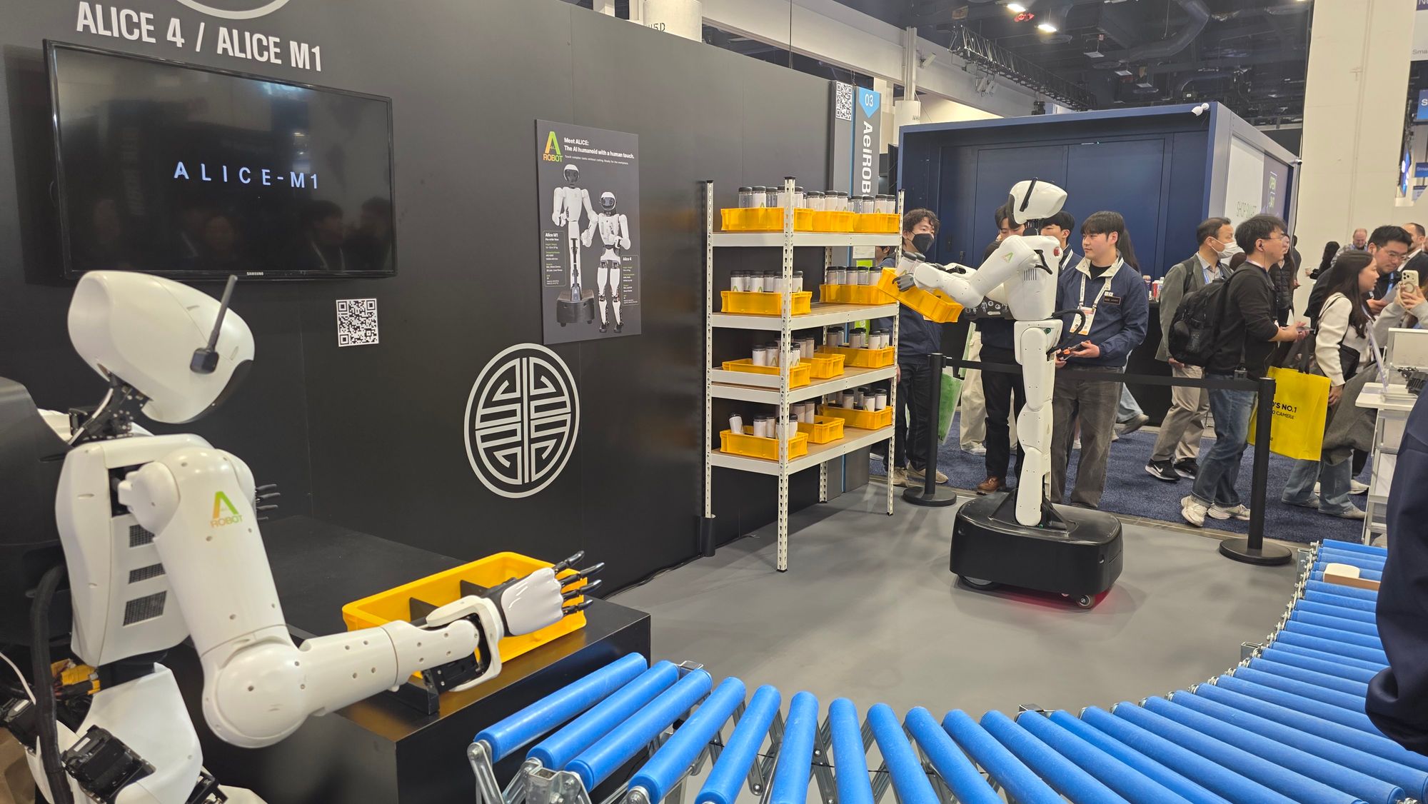 [CES 2026] "테슬라? 우리도 준비됐다"… 에이로봇 '앨리스', AI·액추에이터 기술로 美 라스베이거스 홀렸다