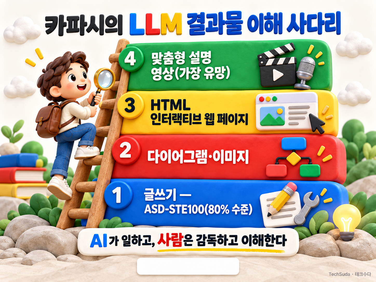 카파시 "AI가 일하고 사람은 이해한다"…글→도식→웹→영상, LLM 결과물 읽는 4단계 사다리
