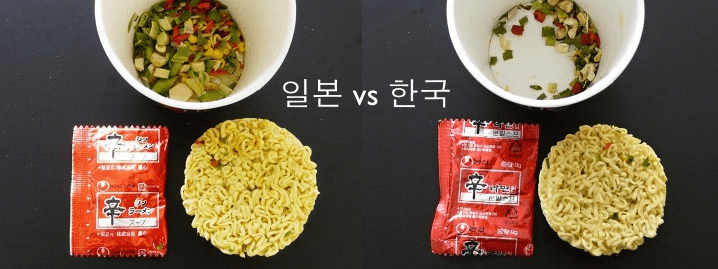 맛 대 맛, 신라면 한국 : 신라면 중국