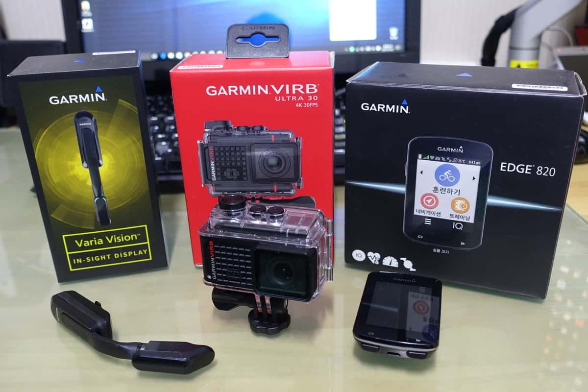 [Moonriver’s 써보니]라이딩 필수품 가민 속도계·액션캠·바리아 등 3종세트