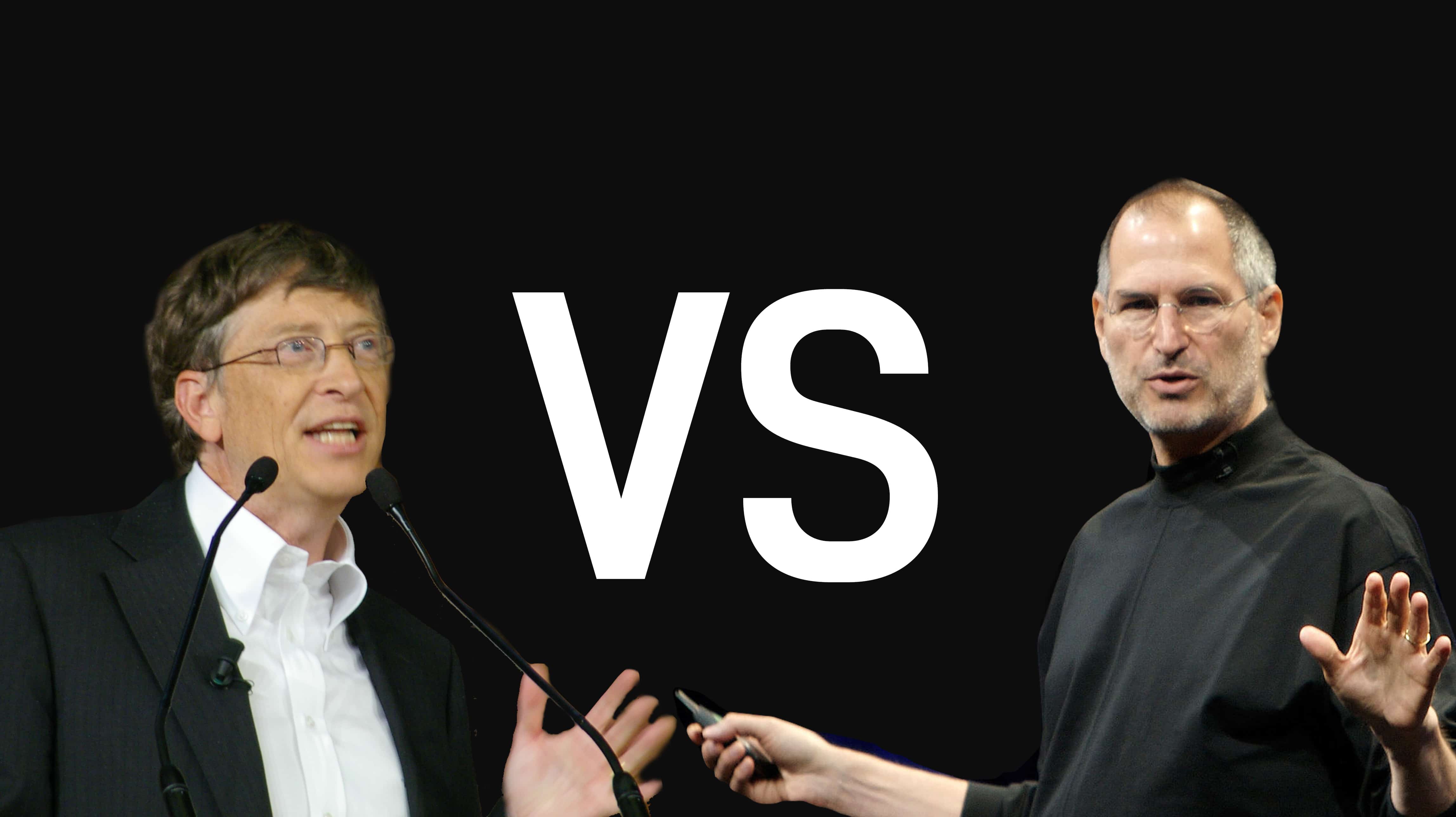 컴퓨팅을 보는 스티브 잡스와 빌 게이츠의 근본적인 차이