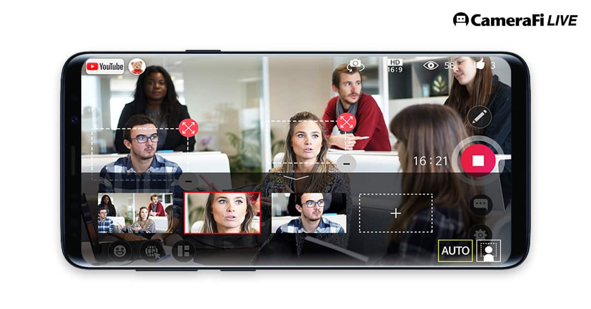 스마트폰 방송 앱 '카메라파이 라이브', 멀티플 샷도 OK
