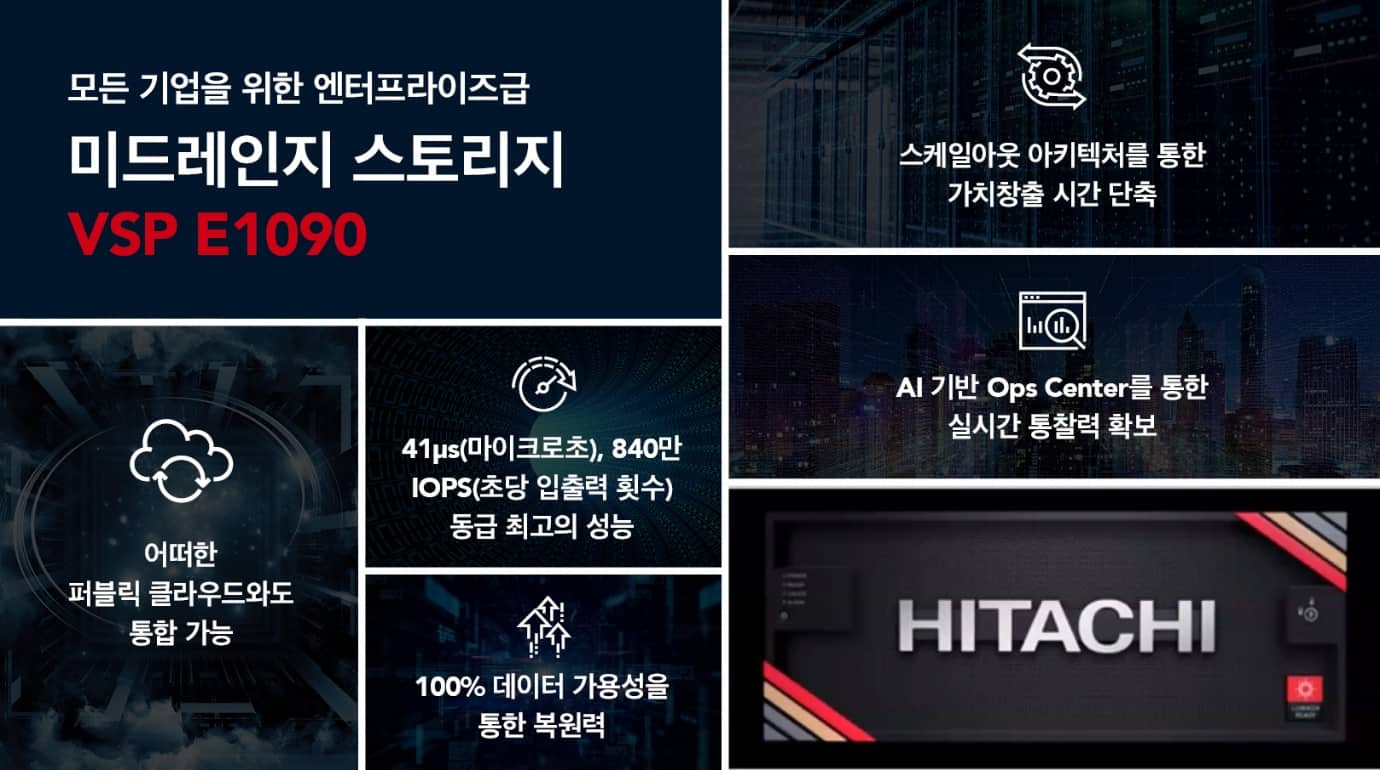 효성인포메이션시스템, 미드레인지 스토리지 ‘VSP E1090’ 출시