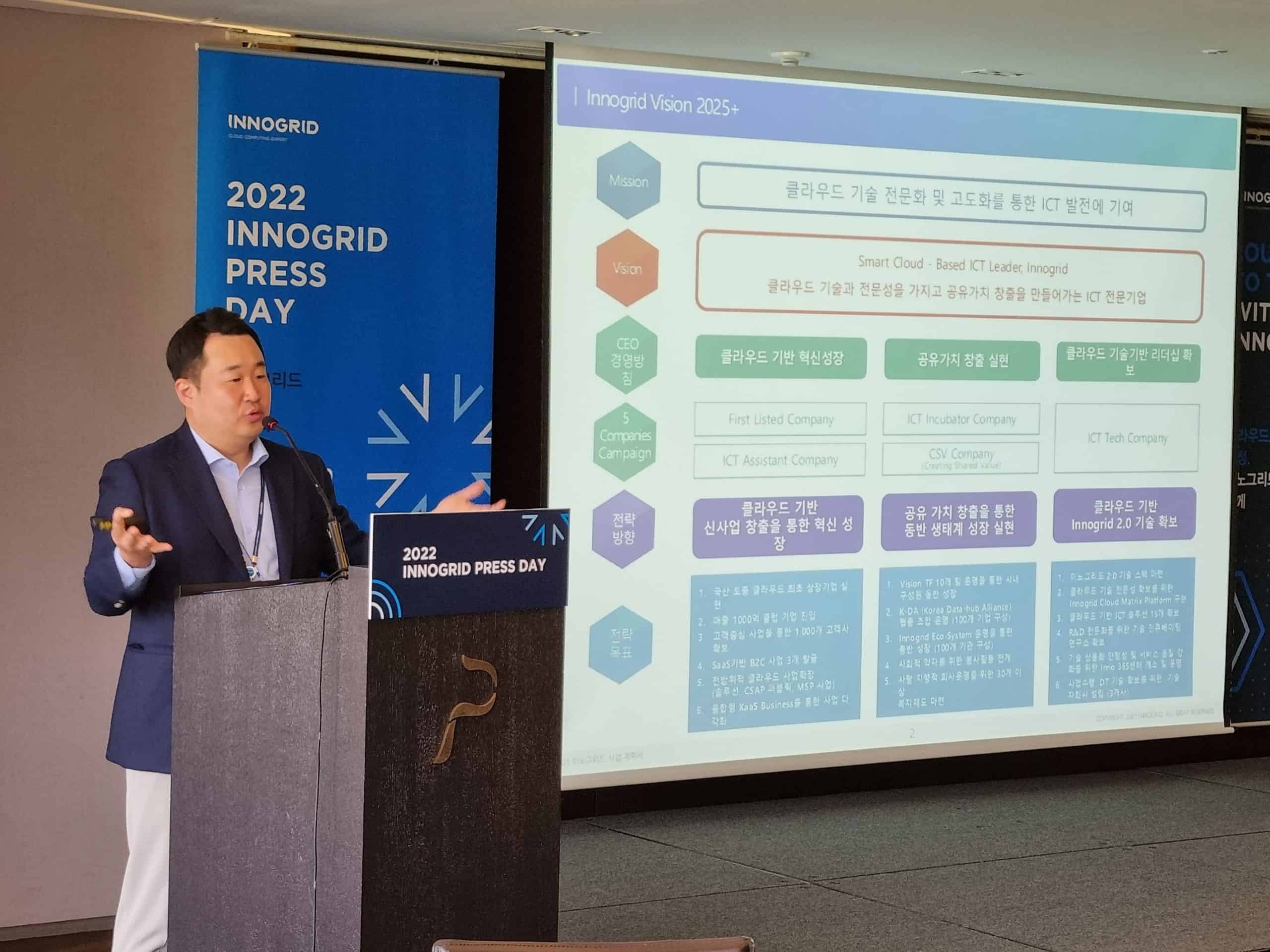 김명진 이노그리드 대표, "기업 공개 추진, 올 매출 목표는 250억원"