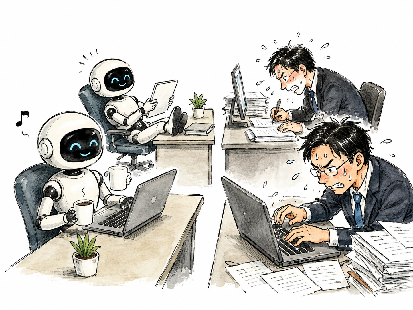 [브리핑] 'AI 직원' 늘자…사람은 더 바빠졌다